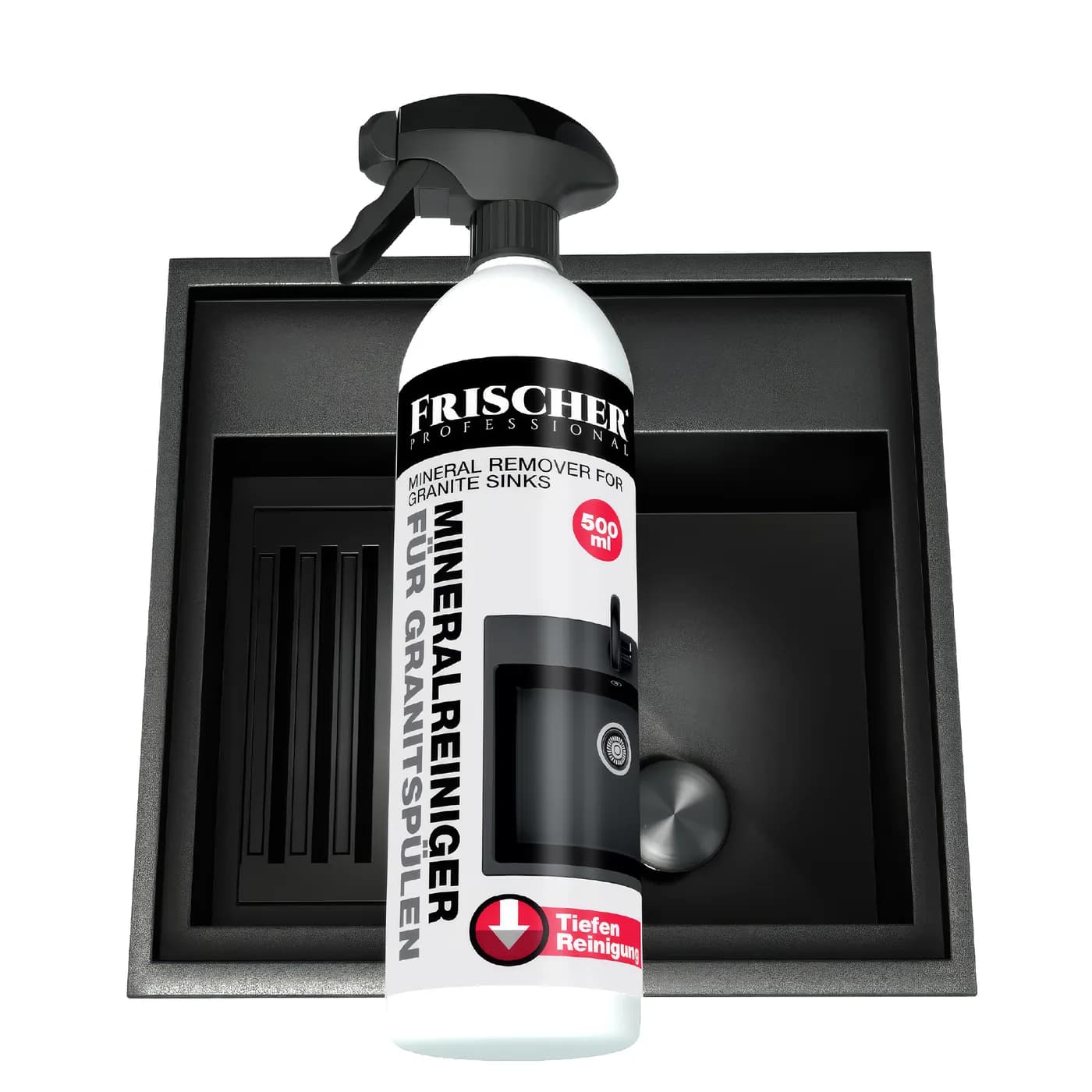 Płyn do usuwania osadów mineralnych ze zlewów granitowych, 500ml